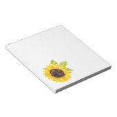 Handgemalte Wasserfarben-Sonnenblume Notizblock (angewinkelt)