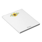 Handgemalte Wasserfarbenblume Notizblock (angewinkelt)
