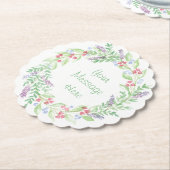 Handgemalte Wasserfarbenblumenschreie Untersetzer (angewinkelt)