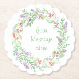 Handgemalte Wasserfarbenblumenschreie Untersetzer