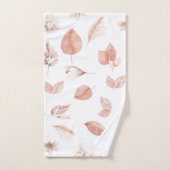 Handgemalte Wasserfarbenelemente in Herbstfarben Badhandtuch Set (Handtuch)