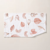 Handgemalte Wasserfarbenelemente in Herbstfarben Badhandtuch Set (Handtuch)