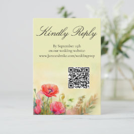 Handgemalte Wasserfarbenfrühlingspopflinge Begleitkarte