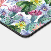 Handgemalte Wasserfarbenkaktus Muster 2 Schreibtischunterlage (Ecke)