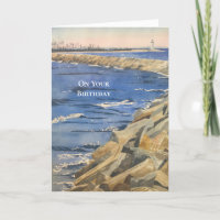 Handgemalte Wasserfarbenkarte