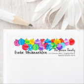 Handgemalte Wasserfarbenkennzeichnung von Frohe We (Insitu)