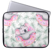 Handgemalte Wasserfarbenmuster mit Koala tropica Laptopschutzhülle (Vorderseite)