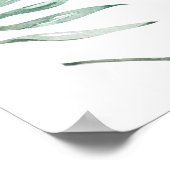 Handgemalte Wasserfarbenmuster mit Koala tropica Poster (Ecke)