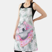 Handgemalte Wasserfarbenmuster mit Koala tropica Schürze (InSitu)