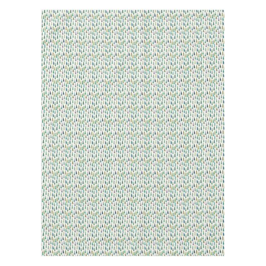 Handgemalte Weihnachtsbaume in Wasserfarbe Tischdecke (Vorderseite)