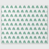 Handgemalte Weihnachtsbaumschneeflocken Geschenkpapier (Flach)