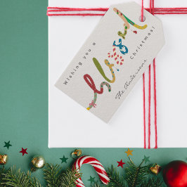 Handgemalte Weihnachtsgeschenke Tag Geschenkanhänger