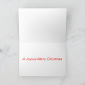 Handgemalte Weihnachtsgruß-Karte 02 Feiertagskarte (Innenseite)