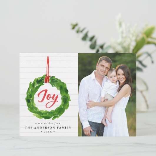 Handgemalte Weihnachtskarte (Stehend Vorderseite)