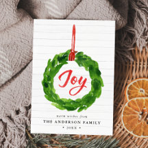 Handgemalte Weihnachtskarte