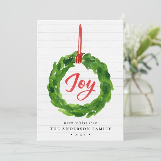 Handgemalte Weihnachtskarte (Stehend Vorderseite)