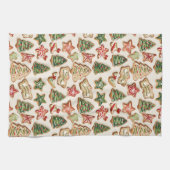 Handgemalte Weihnachtskekse Geschirrtuch (Horizontal)