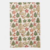 Handgemalte Weihnachtskekse Geschirrtuch (Vertikal)