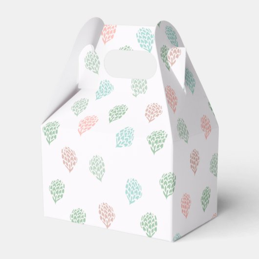 Handgemalte Weihnachtskiefer Cones Multicolor Geschenkschachtel (Vorderseite)