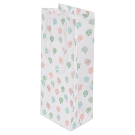 Handgemalte Weihnachtskiefer Cones Multicolor Geschenktüte Für Weinflaschen