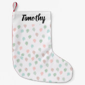 Handgemalte Weihnachtskiefer Cones Multicolor Kleiner Weihnachtsstrumpf (Vorderseite)