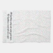 Handgemalte Weihnachtskiefernkonen Pastel Multicol Geschirrtuch (Horizontal)