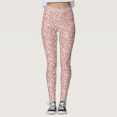 Handgemalte Weihnachtszweige Berries Red White Leggings (Vorderseite)