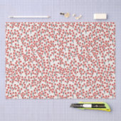 Handgemalte Weihnachtszweige Berries Red White Seidenpapier (Handwerk)