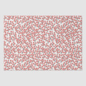 Handgemalte Weihnachtszweige Berries Red White Seidenpapier (Vorderseite)