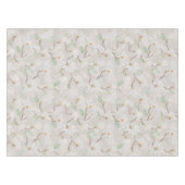 Handgemalte weiße Magnolia auf Blush Tischdecke (Vorderseite (Horizontal))