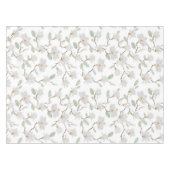 Handgemalte weiße Magnolia auf Weiß Tischdecke (Vorderseite (Horizontal))