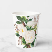 Handgemalte Weißspitzen Pappbecher (Rückseite)