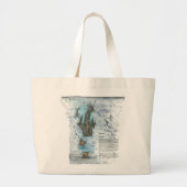 Handgemalte Whale Shark Print Large Tote Bag Jumbo Stoffbeutel (Vorne)