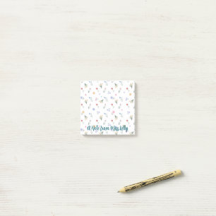 Handgemalte Wildblume Post-it Klebezettel