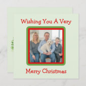 Handgemalte Winterbaum-FOTOKARTE Feiertagskarte (Vorne/Hinten)