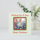 Handgemalte Winterbaum-FOTOKARTE Feiertagskarte (Stehend Vorderseite)