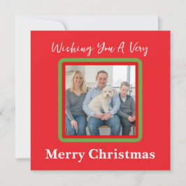 Handgemalte Winterbaumen Rote FOTOKARTE Feiertagskarte