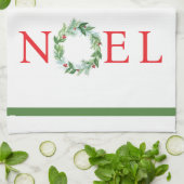 Handgemalte Winterkränze PERSONALISIEREN Geschirrtuch (Gefaltet)