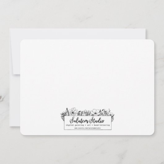 Handgemalte, wunderbare Medaillenkarte Save the Da Save The Date (Rückseite)