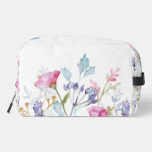 Handgemalte, wunderschöne Blumenmuster Waschbeutel (Rückseite)