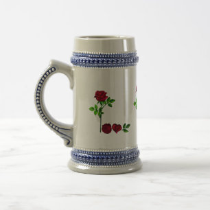 Handgemalte ZAUBER LIEBE Rose Keramik Tasse
