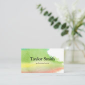 Handgemalter Aquarell-Künstler Visitenkarte (Stehend Vorderseite)