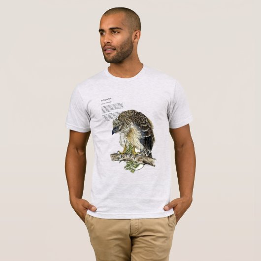 Handgemalter gefährdeter Philippinischer Adler T-Shirt (Vorne ganz)
