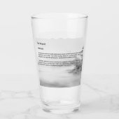 Handgemalter gefährdeter Schneeleopard Glas (Rückseite)