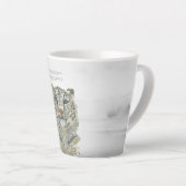 Handgemalter gefährdeter Schneeleopard Milchtasse (Rechte Ecke)