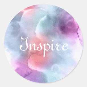 Handgemalter Hintergrund 10 des abstrakten Runder Aufkleber