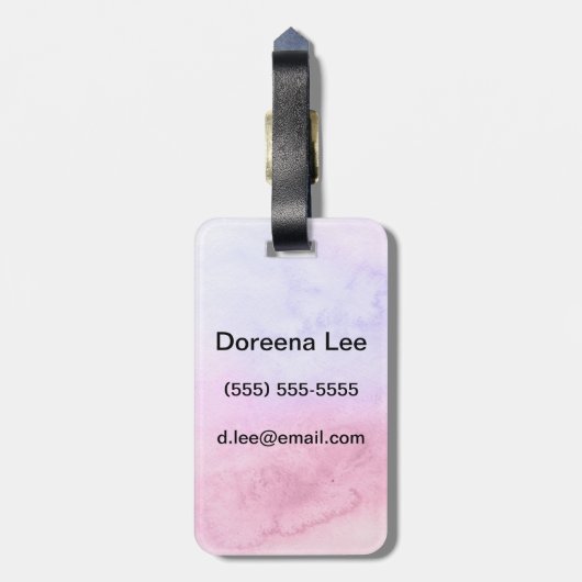 Handgemalter Hintergrund 11 des abstrakten Gepäckanhänger (Rückseite vertikal)