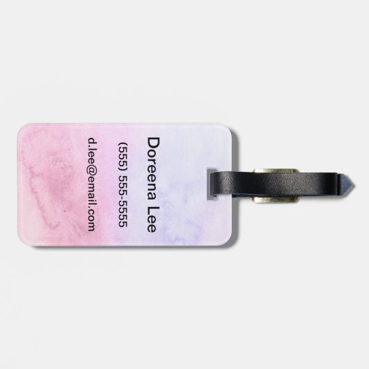 Handgemalter Hintergrund 11 des abstrakten Gepäckanhänger (Rückseite horizontal)