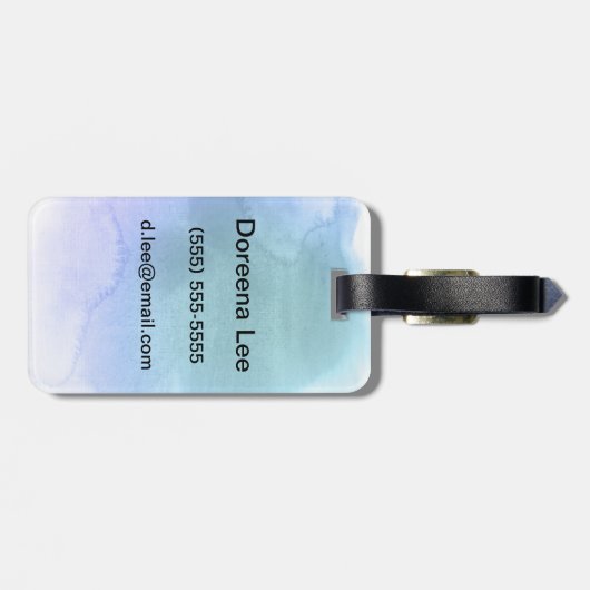 Handgemalter Hintergrund 12 des abstrakten Gepäckanhänger (Rückseite horizontal)