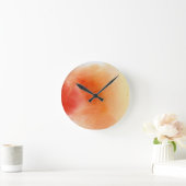 Handgemalter Hintergrund 15 des abstrakten Runde Wanduhr (Zuhause)